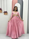 PC 542 Chinon With Heavy Embroidery Thread Work Gown Best Wholesale Shop In Surat